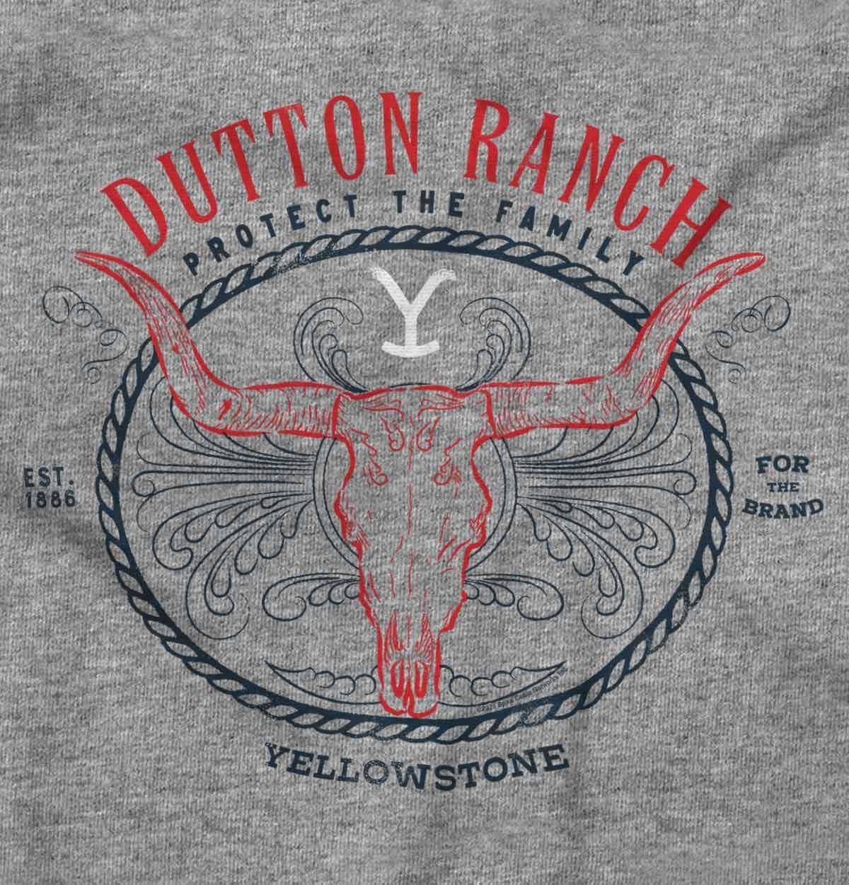 imageBrisco Brands Yellowstone Dutton Ranch Y Bull Baby Romper Boys or GirlsHeather