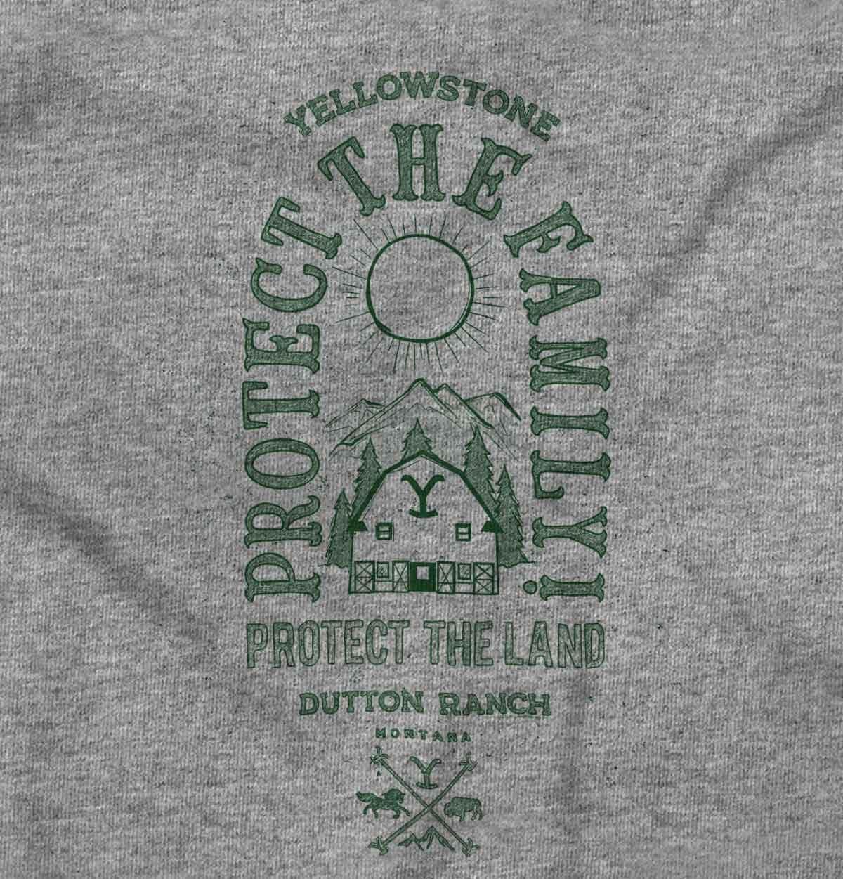 imageBrisco Brands Yellowstone Protect the Family Barn Baby Romper Boys or GirlsHeather