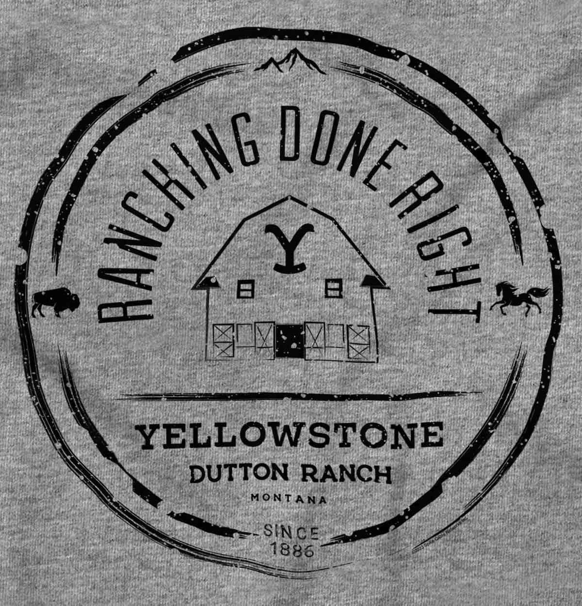 imageBrisco Brands Yellowstone Ranching Done Right Baby Romper Boys or GirlsHeather