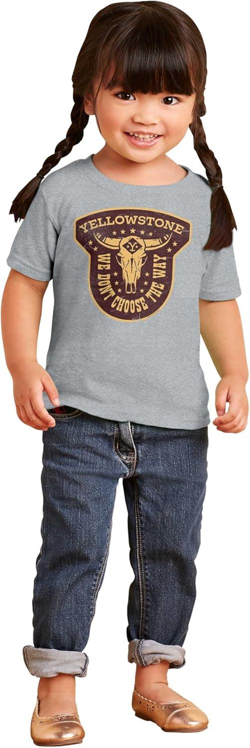 imageBrisco Brands Yellowstone We Dont Choose The Way Toddler Boy Girl T ShirtHeather