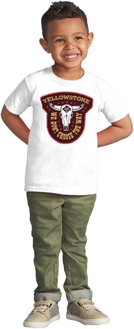imageBrisco Brands Yellowstone We Dont Choose The Way Toddler Boy Girl T ShirtWhite