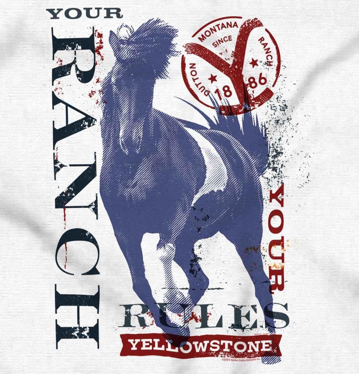 imageWomens Maternity Y Yellowstone Your Ranch Your Rules T Shirt Tee