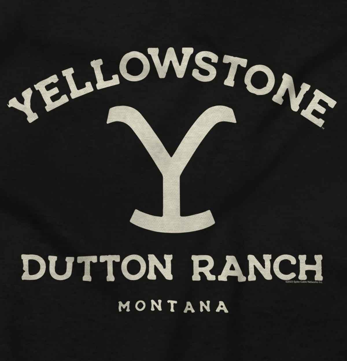 imageWomens Maternity Yellowstone Dutton Ranch Montana T Shirt TeeBlack
