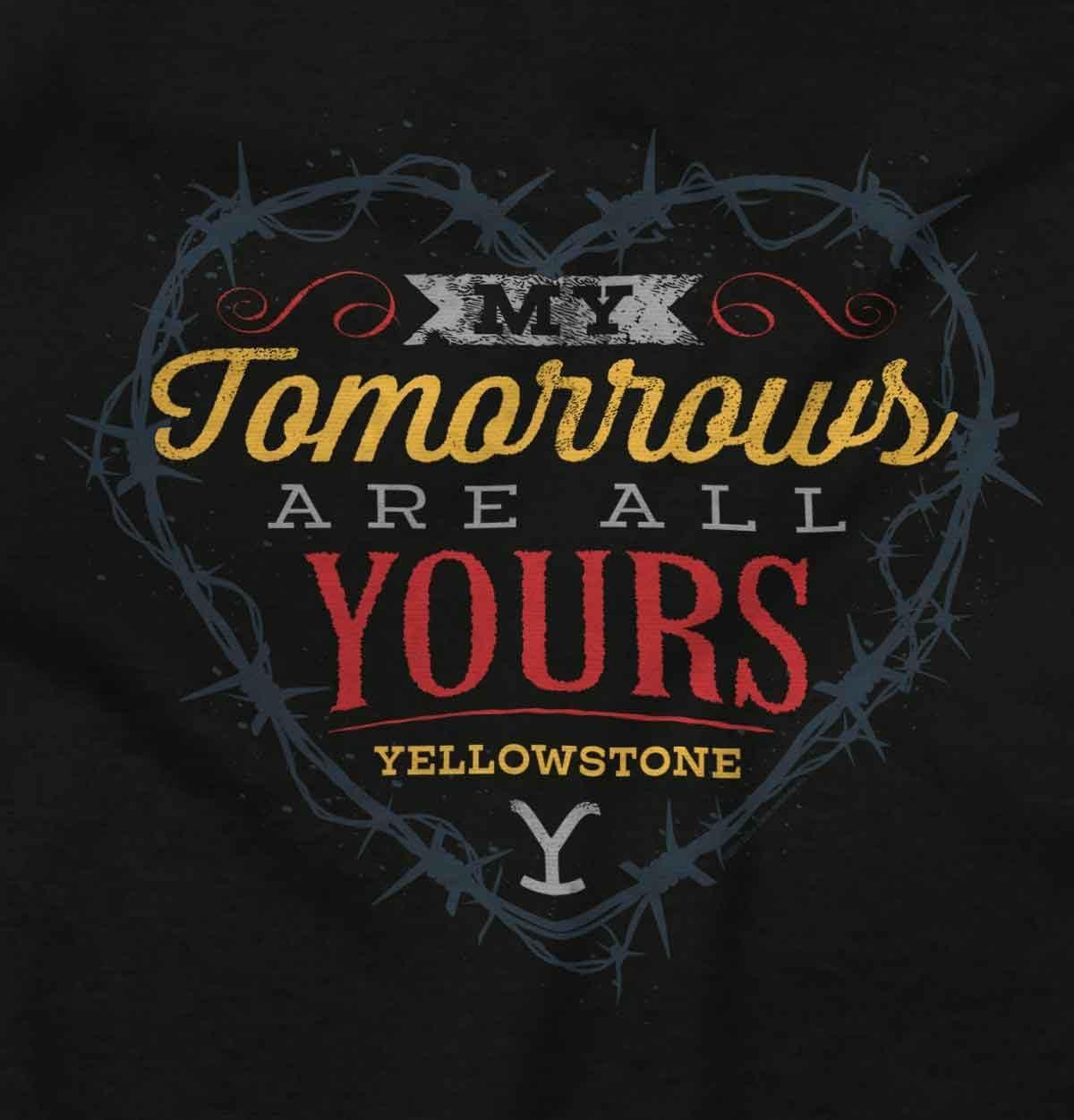imageWomens Maternity Yellowstone Tomorrows are All Yours T Shirt TeeBlack