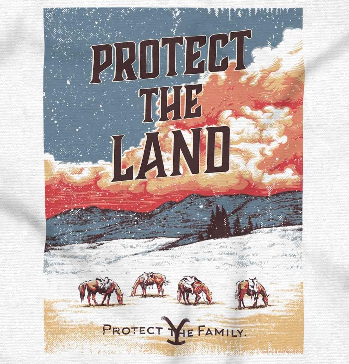 imageWomens Maternity Yellowstone Vintage Protect The Land T Shirt Tee