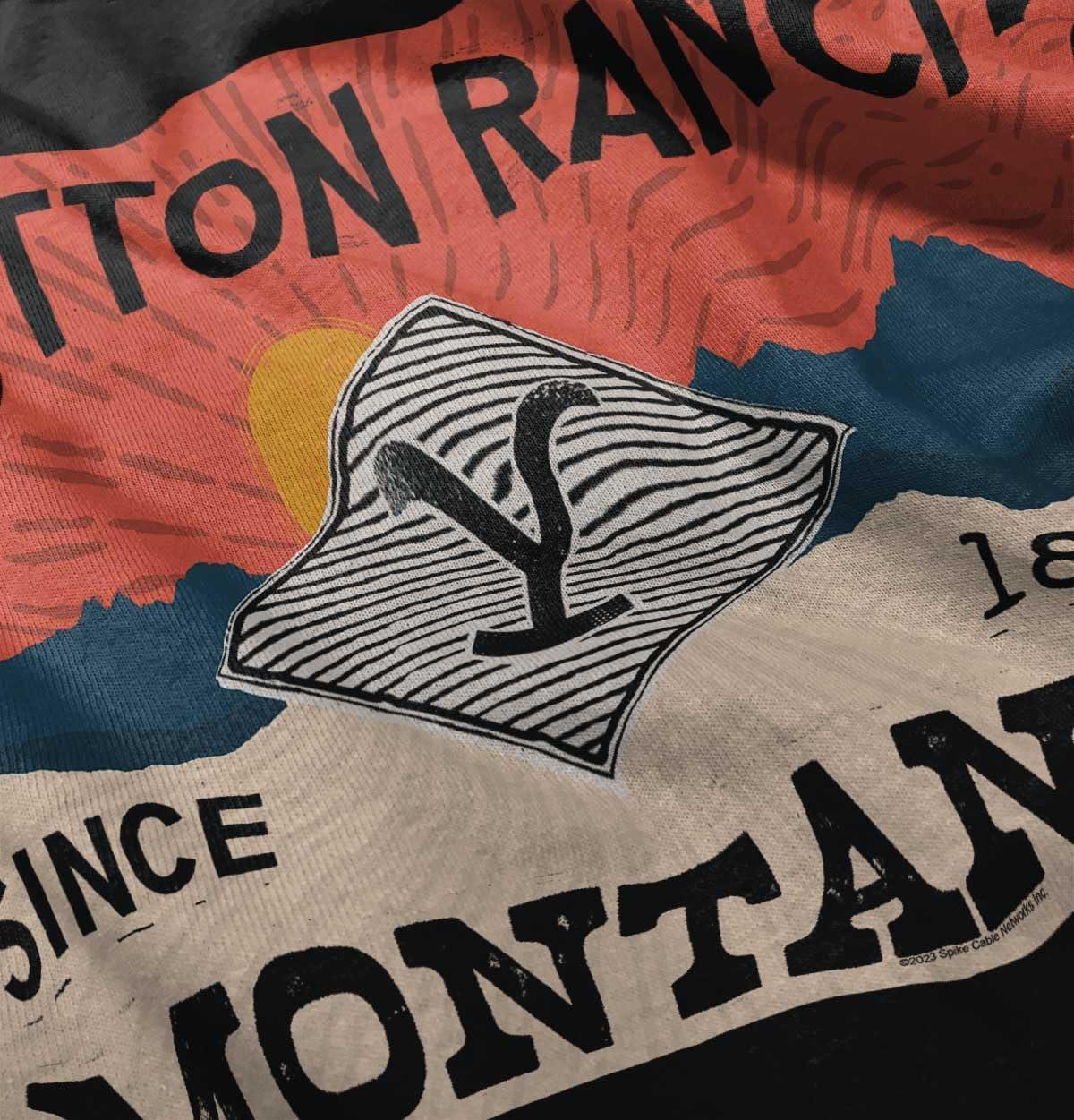 imageY Yellowstone Dutton Ranch Montana Toddler Boy Girl T ShirtBlack