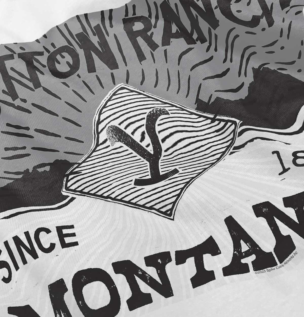 imageY Yellowstone Dutton Ranch Montana Toddler Boy Girl T ShirtWhite