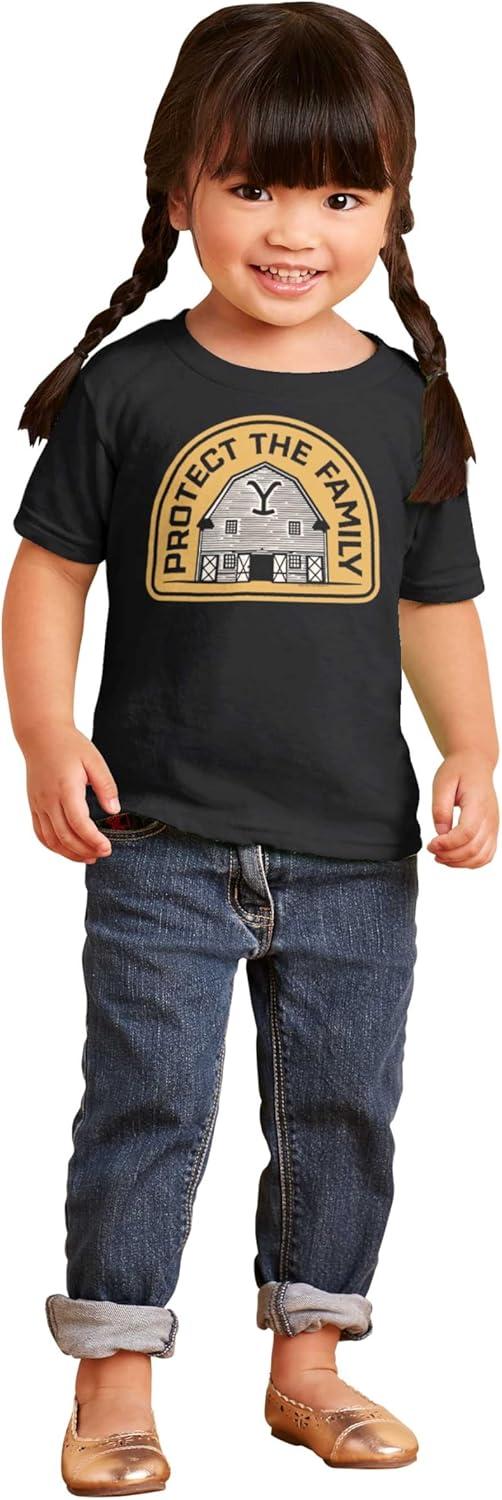 imageY Yellowstone Protect The Family Barn Toddler Boy Girl T ShirtBlack