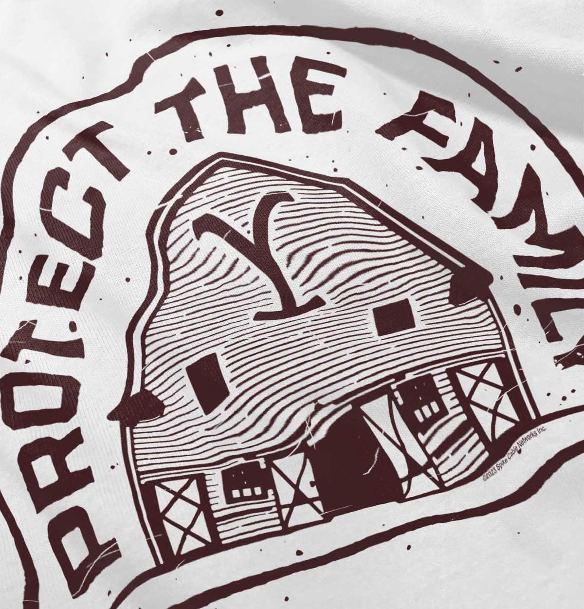 imageY Yellowstone Protect The Family Barn Toddler Boy Girl T ShirtWhite