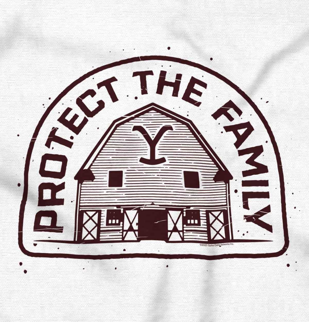 imageY Yellowstone Protect The Family Barn Toddler Boy Girl T ShirtWhite
