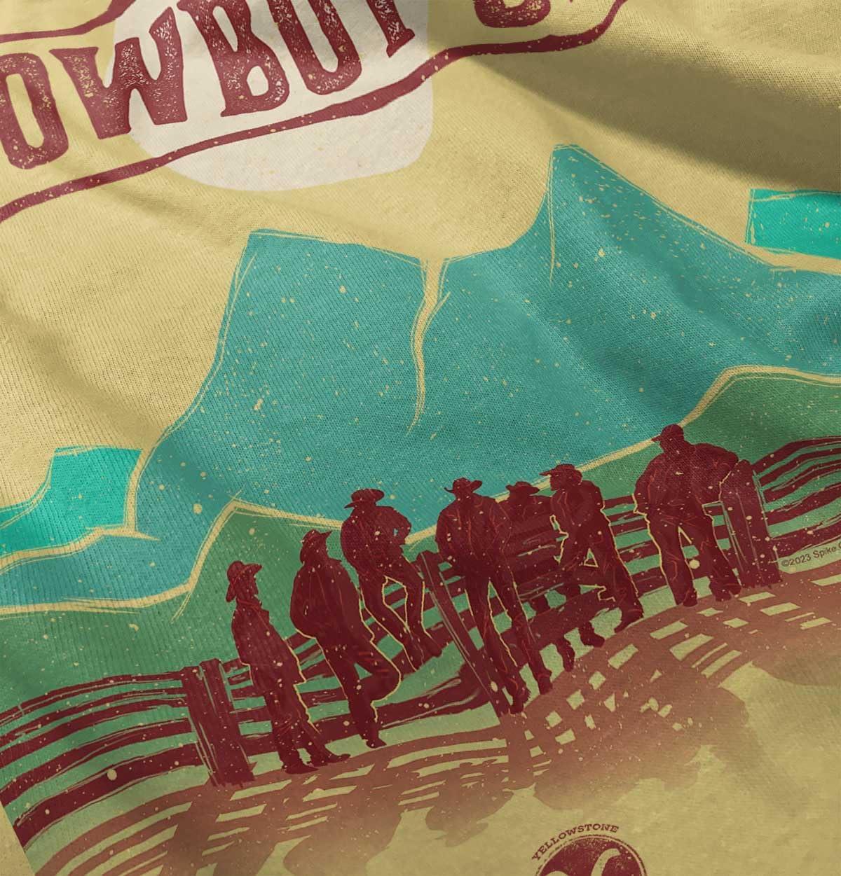 imageY Yellowstone Vintage Cowboy Up Toddler Boy Girl T ShirtButter