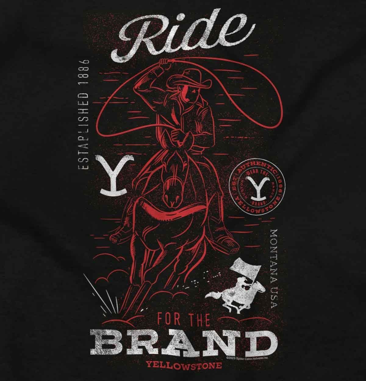 imageYellowstone Cowboy Ride For The Brand Baby Romper Boys or GirlsBlack