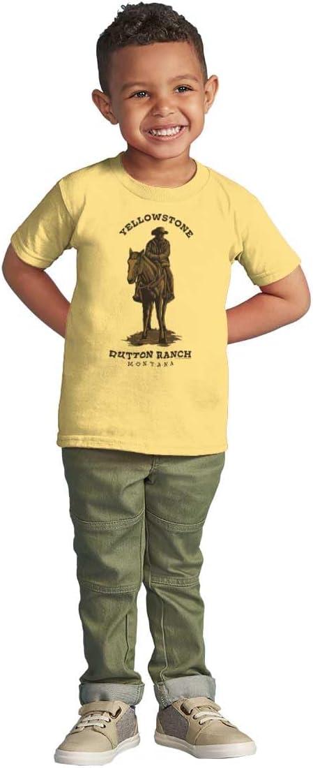 imageYellowstone Dutton Ranch Cowboy Toddler Boy Girl T ShirtButter