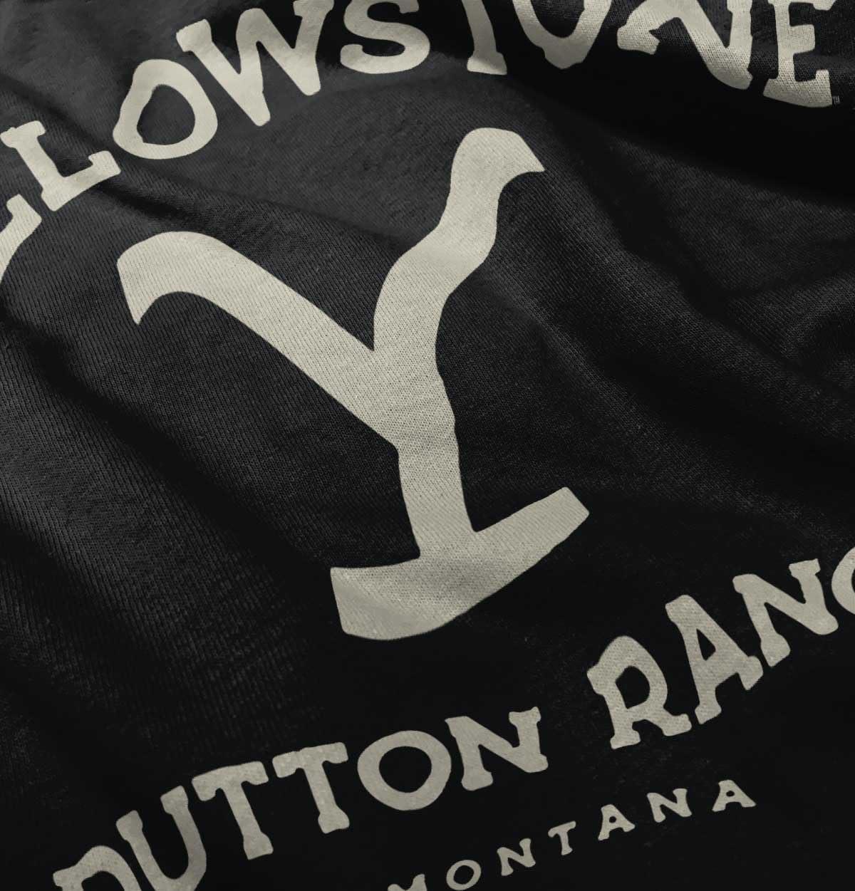 imageYellowstone Dutton Ranch Montana Toddler Boy Girl T ShirtBlack