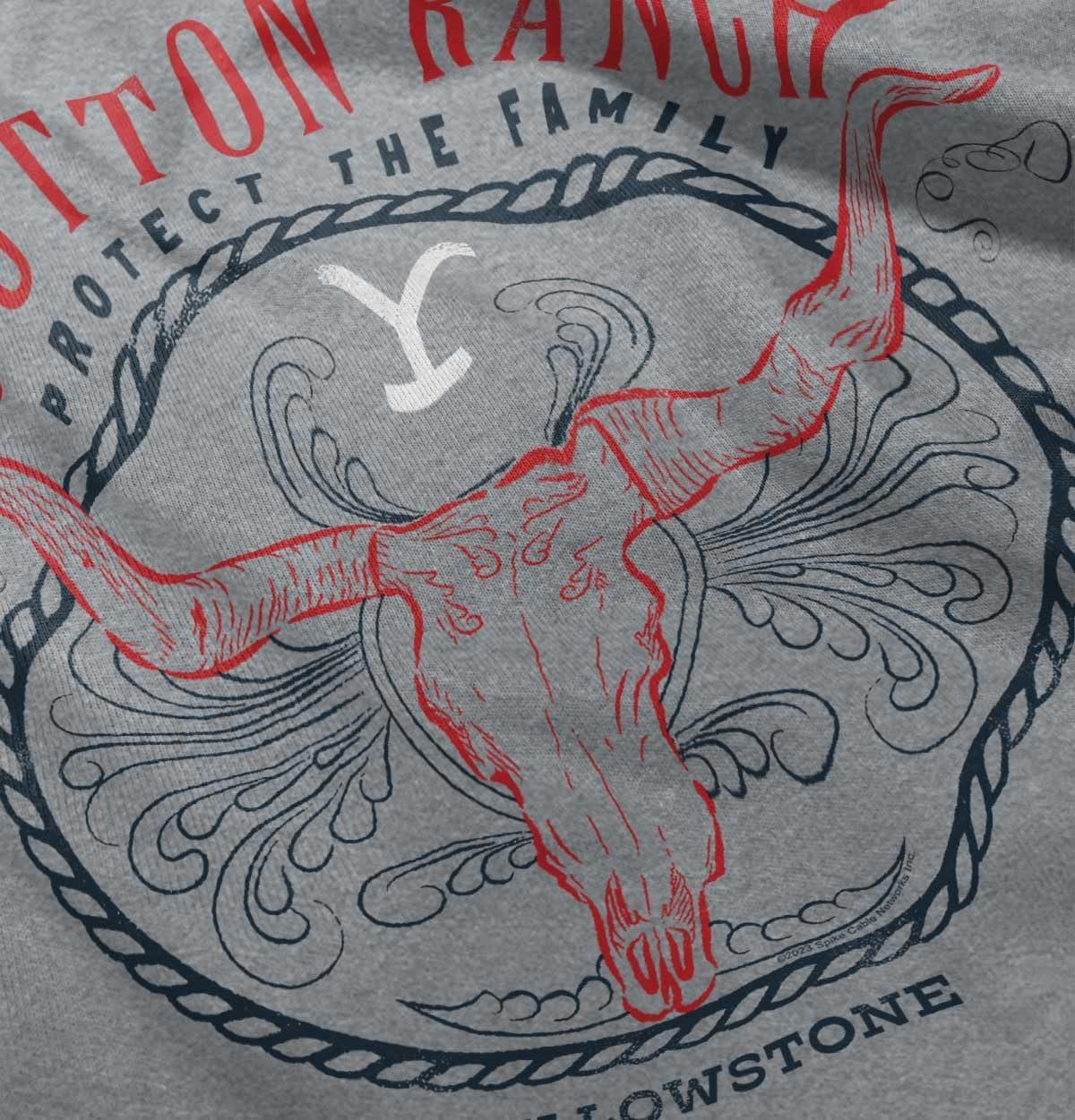 imageYellowstone Dutton Ranch Y Bull Toddler Boy Girl T ShirtHeather