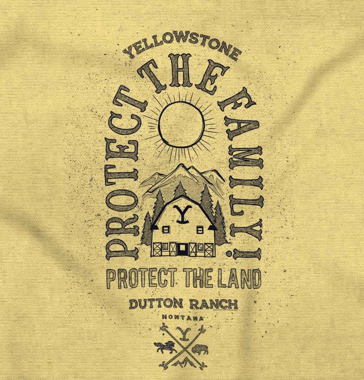 imageYellowstone Protect The Family Barn Toddler Boy Girl T ShirtButter