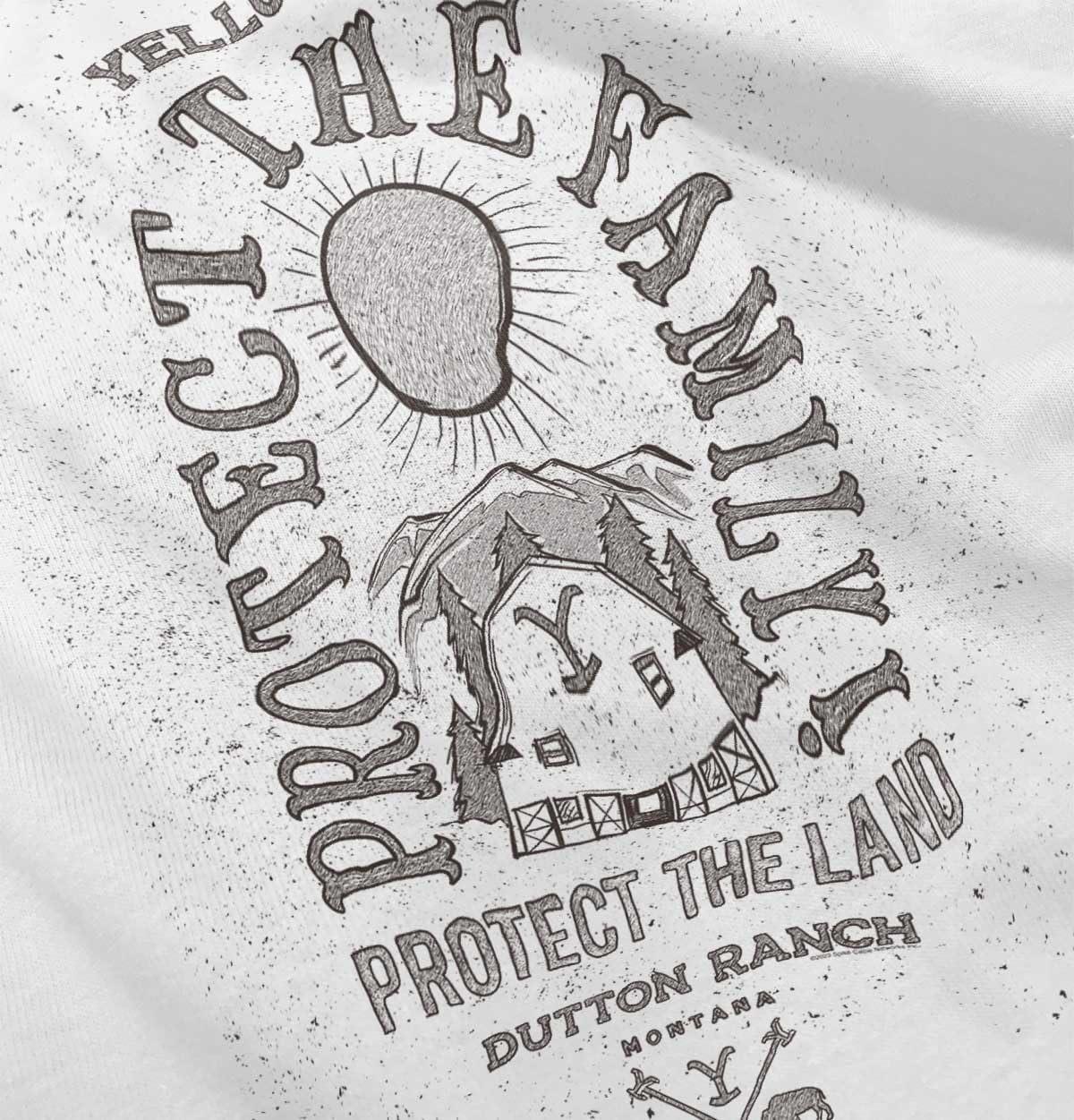 imageYellowstone Protect The Family Barn Toddler Boy Girl T ShirtWhite
