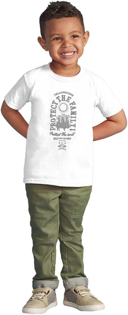 imageYellowstone Protect The Land Buffalo Toddler Boy Girl T ShirtWhite
