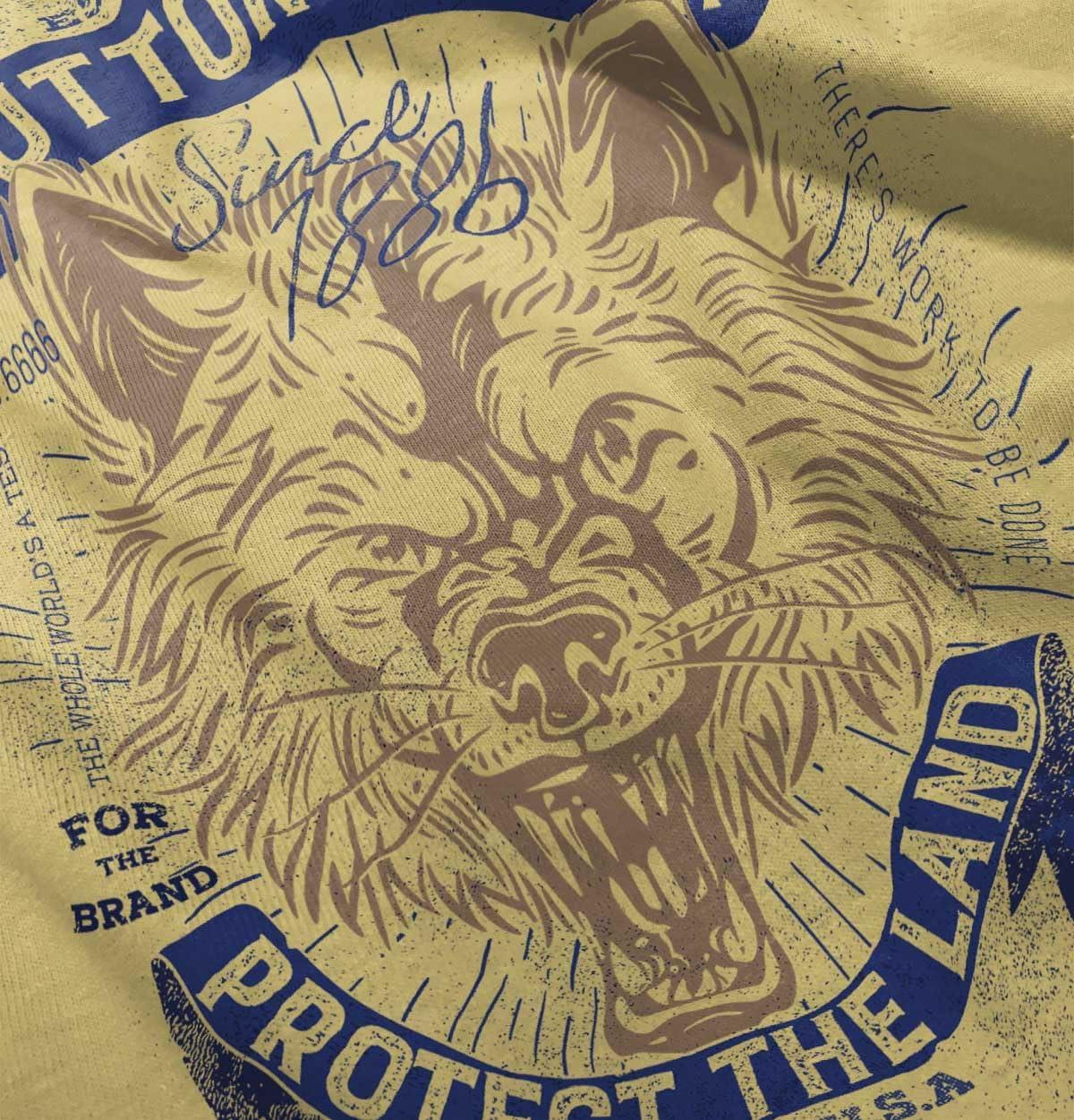 imageYellowstone Protect The Land Wolf Toddler Boy Girl T ShirtButter