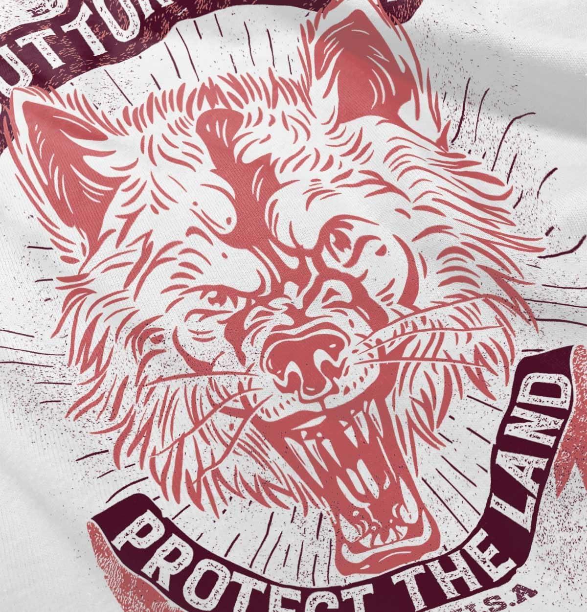 imageYellowstone Protect The Land Wolf Toddler Boy Girl T ShirtWhite