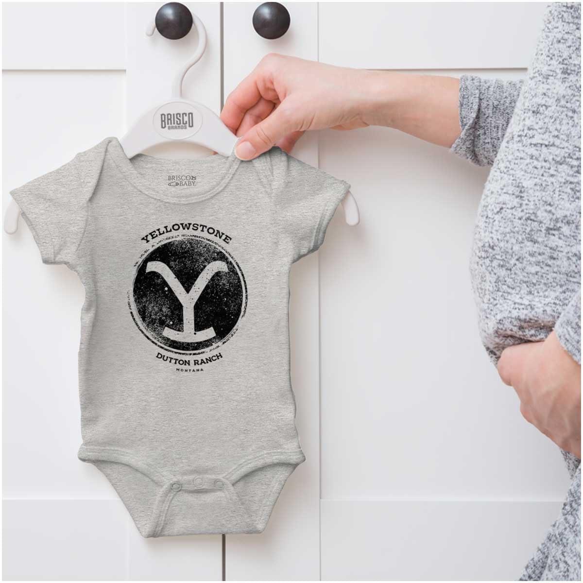 imageYellowstone Ranch Cattle Brand Baby Romper Boys or GirlsHeather