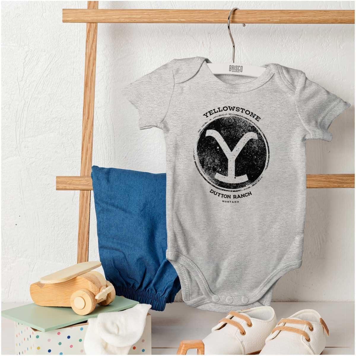 imageYellowstone Ranch Cattle Brand Baby Romper Boys or GirlsHeather