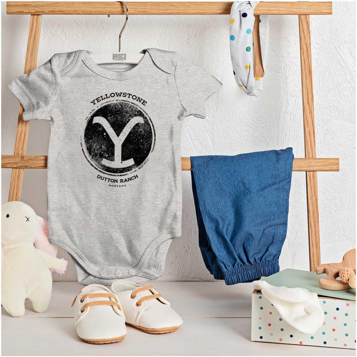 imageYellowstone Ranch Cattle Brand Baby Romper Boys or GirlsHeather