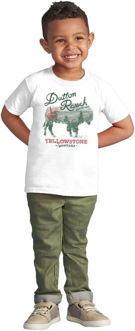 imageYellowstone Ranch Montana Buffalo Toddler Boy Girl T ShirtWhite