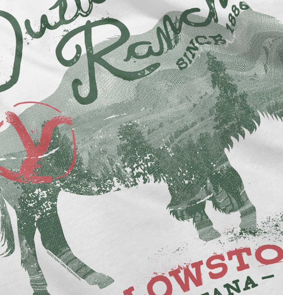 imageYellowstone Ranch Montana Buffalo Toddler Boy Girl T ShirtWhite