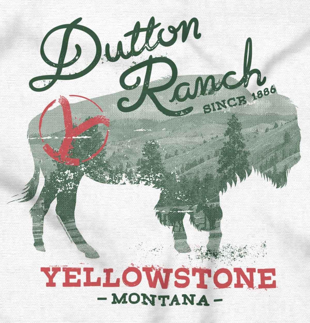 imageYellowstone Ranch Montana Buffalo Toddler Boy Girl T ShirtWhite