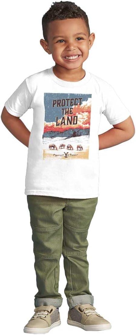 imageYellowstone Vintage Protect The Land Toddler Boy Girl T ShirtWhite