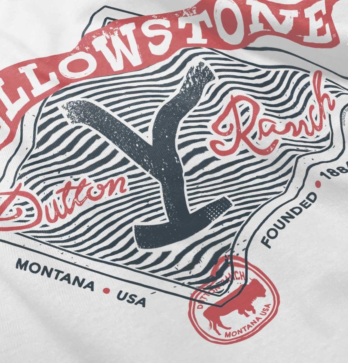 imageYellowstone Y Dutton Ranch Logo Toddler Boy Girl T ShirtWhite