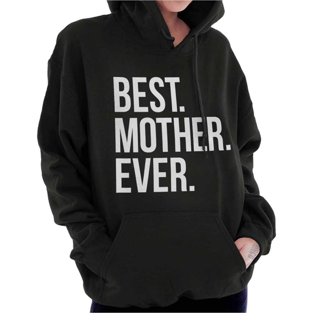 imageBrisco Brands Best Mom Ever Cute Happy Mothers Day Hoodie Sweatshirt WomenBlack