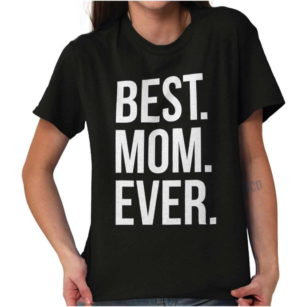 imageBrisco Brands Best Mom Ever Mama Mors Day Relative Womens Graphic T Shirt TeesBlack