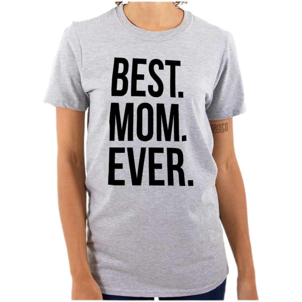 imageBrisco Brands Best Mom Ever Mama Mors Day Relative Womens Graphic T Shirt TeesSport Grey