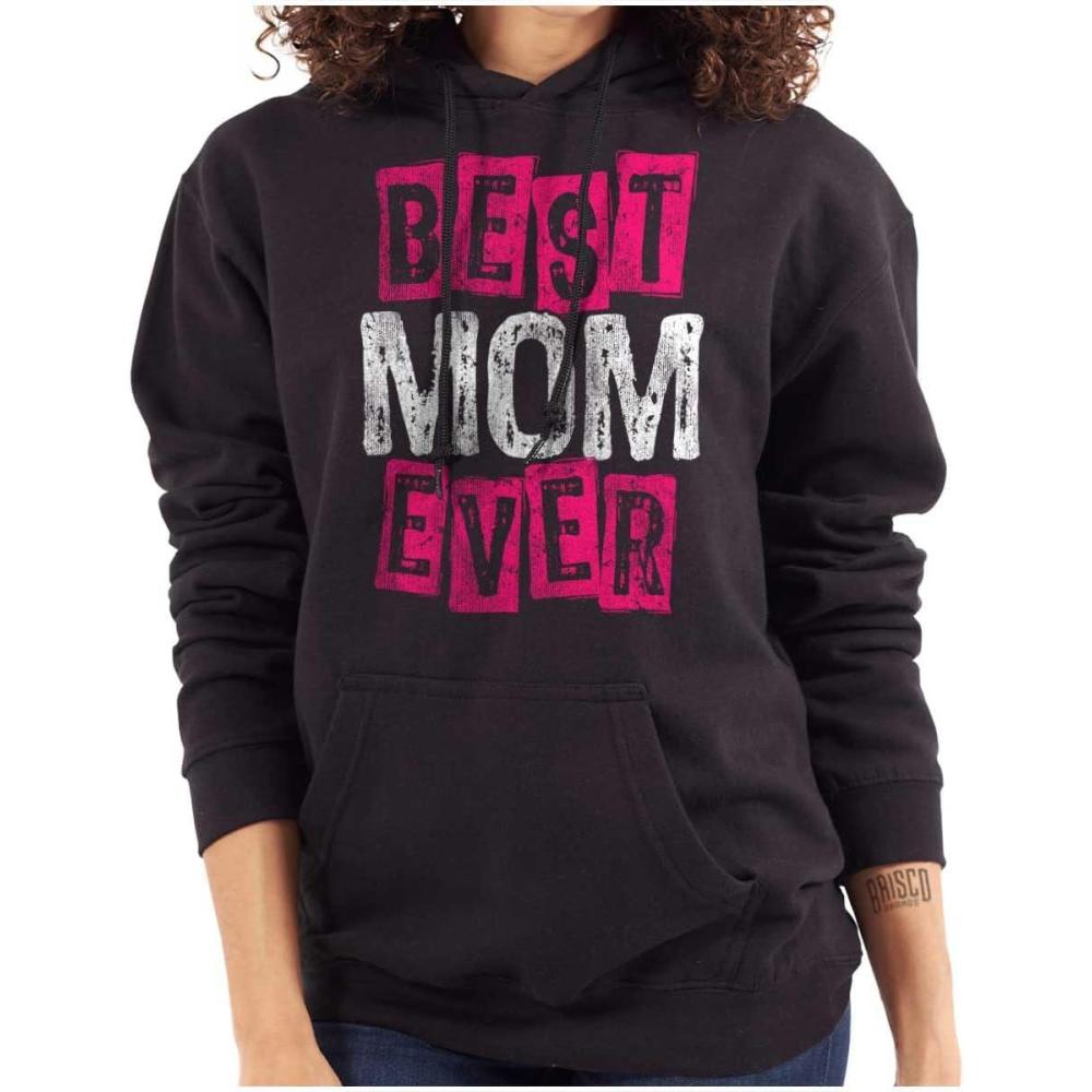 imageBrisco Brands Cute Best Mom Ever Happy Mothers Day Hoodie Sweatshirt WomenBlack