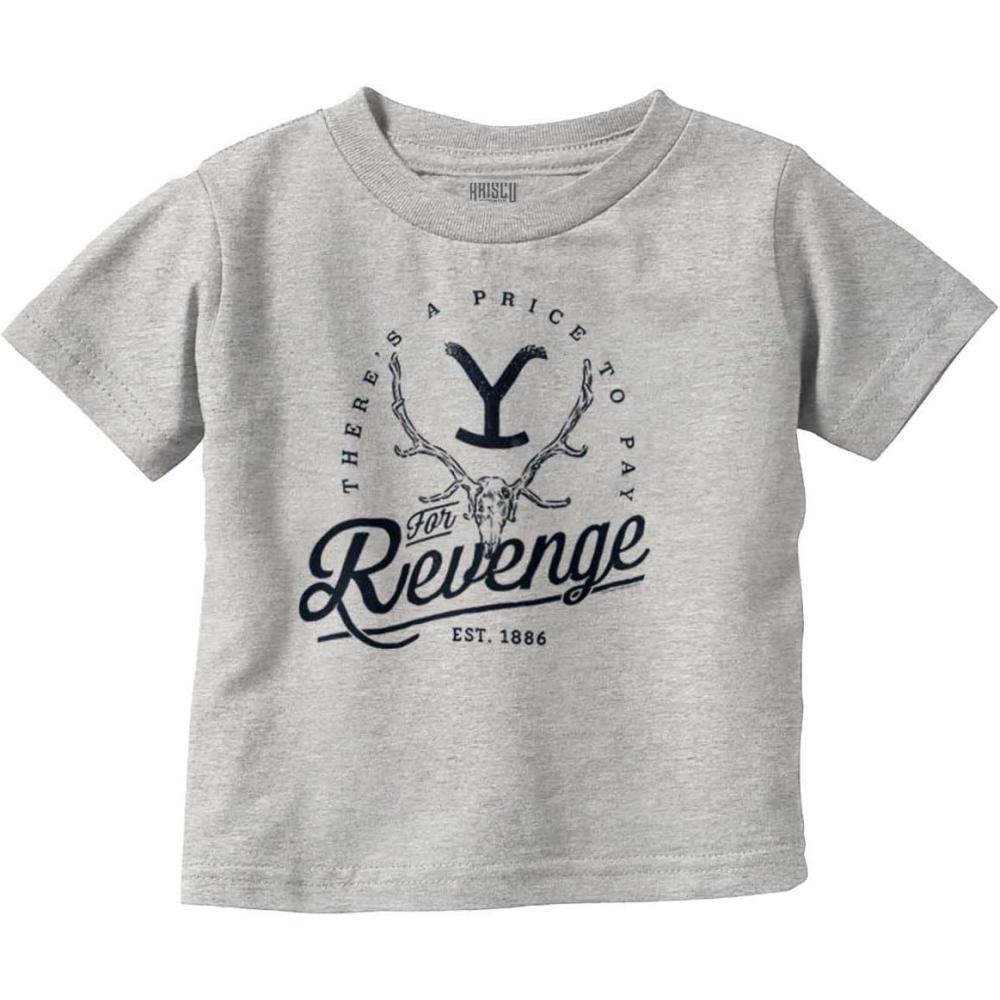 imageBrisco Brands Yellowstone Price to Pay for Revenge Toddler Boy Girl T ShirtHeather