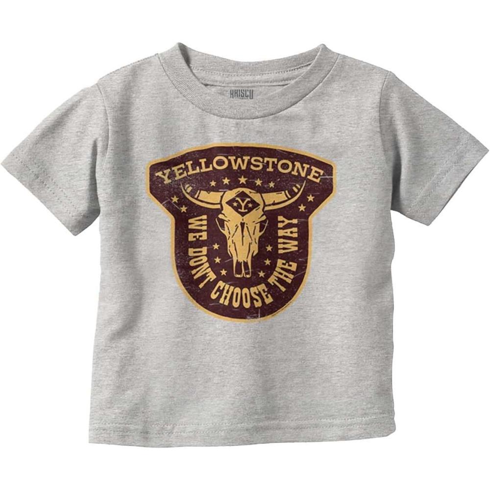 imageBrisco Brands Yellowstone We Dont Choose The Way Toddler Boy Girl T ShirtHeather