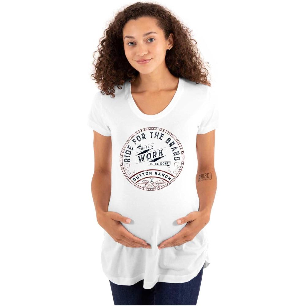 imageWomens Maternity Y Yellowstone Ranch Work to Be Done T Shirt Tee