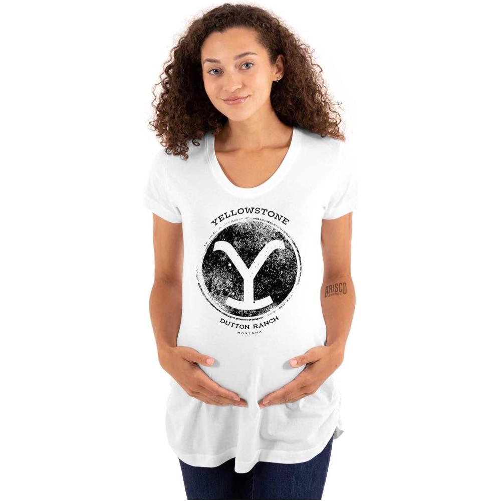 imageWomens Maternity Yellowstone Ranch Cattle Brand T Shirt Tee