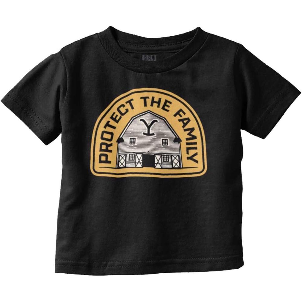 imageY Yellowstone Protect The Family Barn Toddler Boy Girl T ShirtBlack