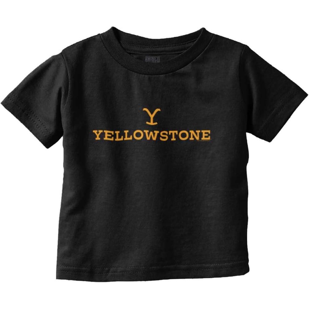 imageY Yellowstone Ranch TV Show Logo Toddler Boy Girl T ShirtBlack