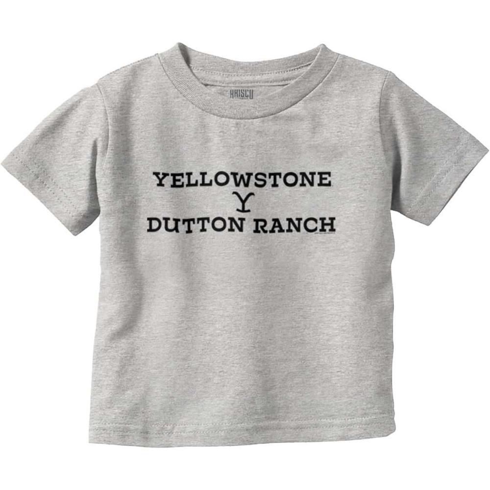 imageYellowstone Dutton Ranch Show Logo Toddler Boy Girl T ShirtHeather