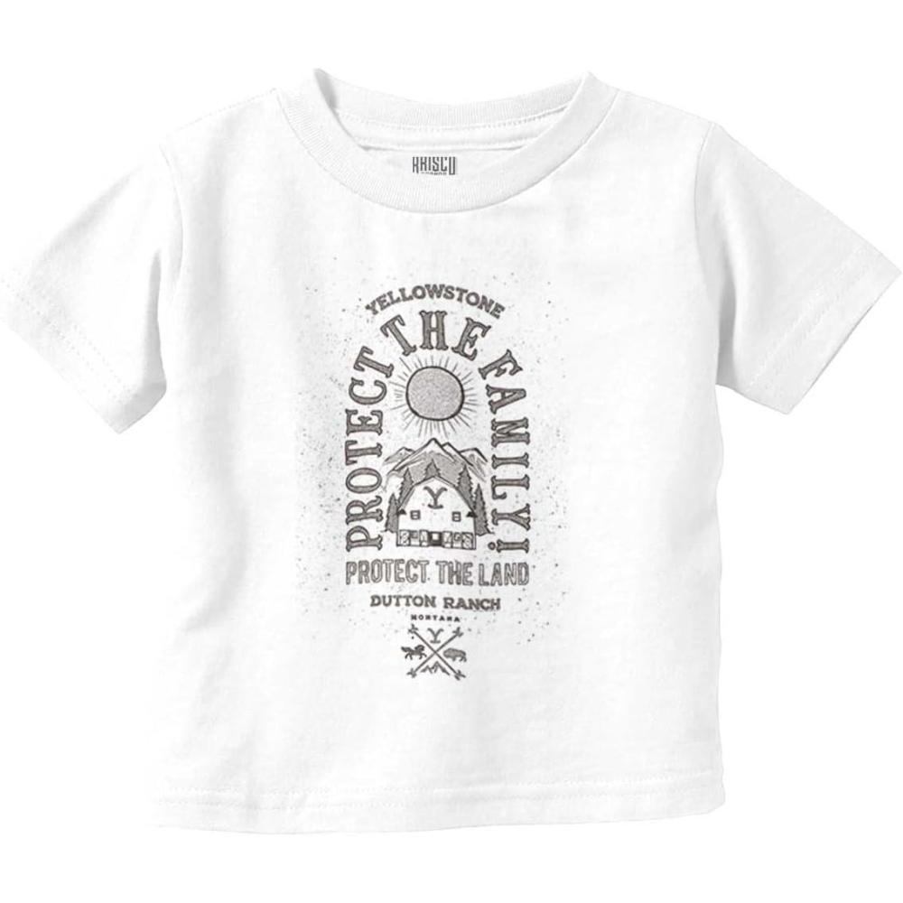 imageYellowstone Protect The Family Barn Toddler Boy Girl T ShirtWhite