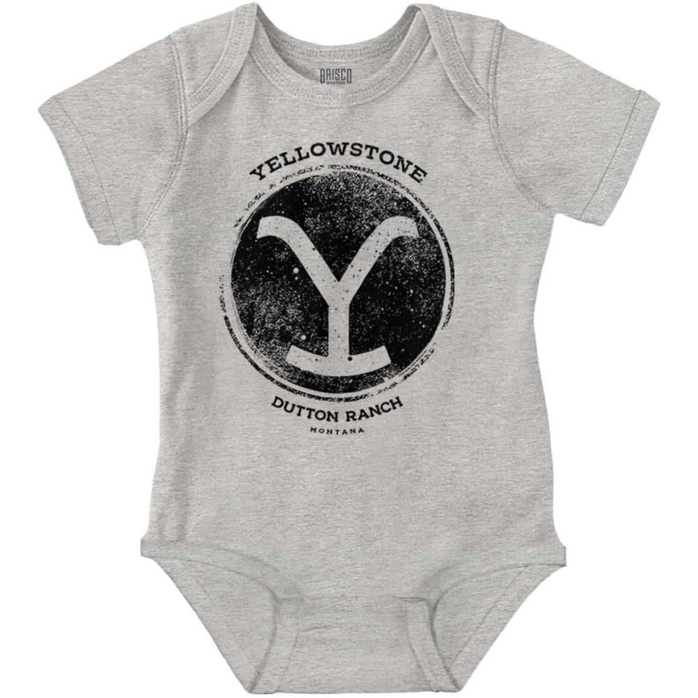 imageYellowstone Ranch Cattle Brand Baby Romper Boys or GirlsHeather