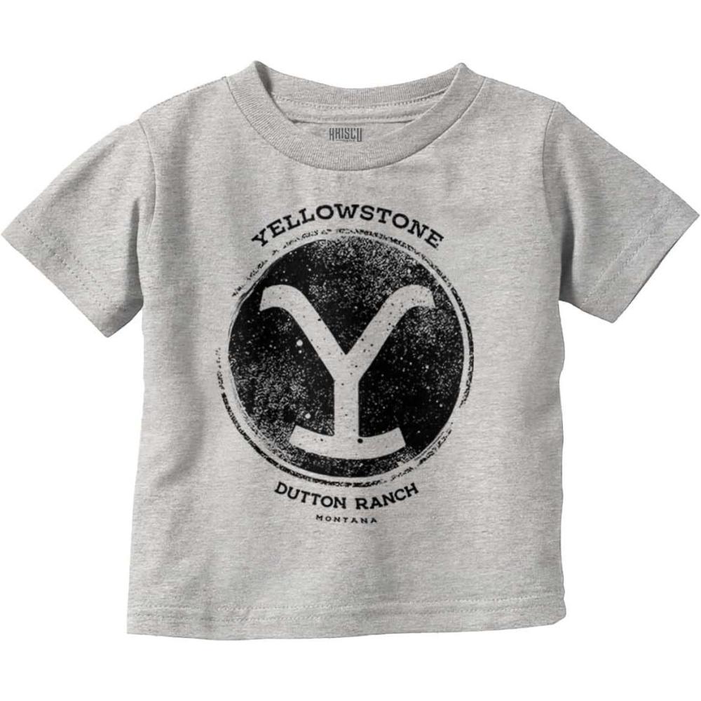 imageYellowstone Ranch Cattle Brand Toddler Boy Girl T ShirtHeather