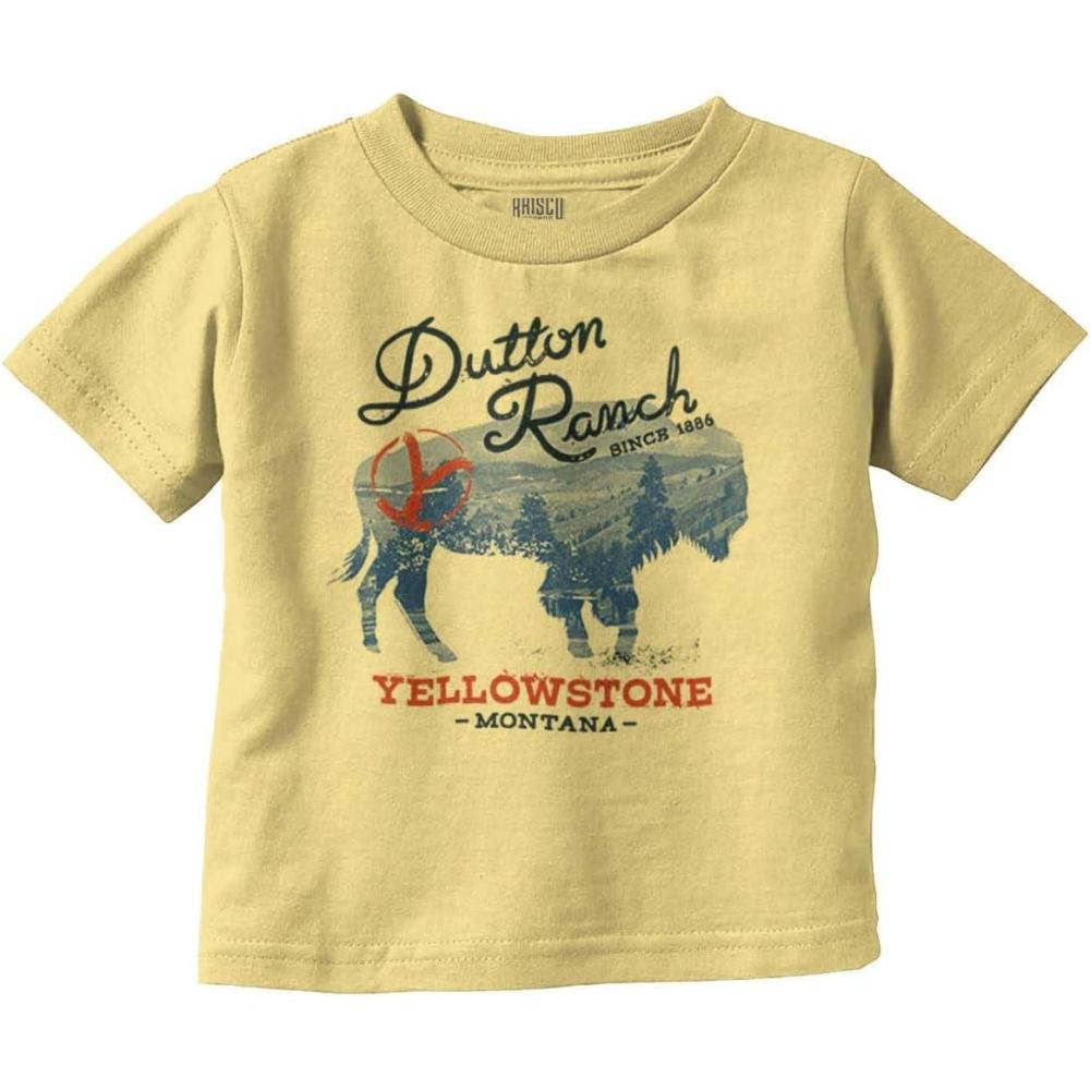 imageYellowstone Ranch Montana Buffalo Toddler Boy Girl T ShirtButter