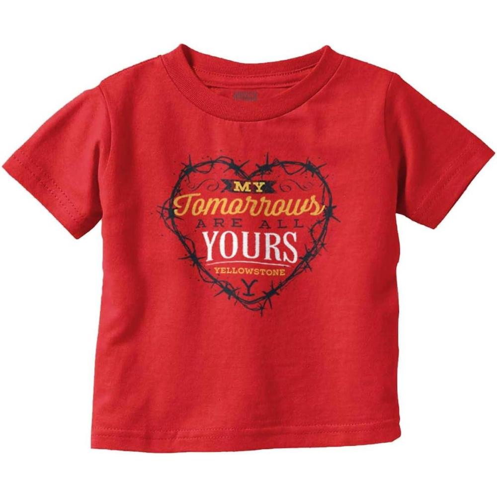 imageYellowstone Tomorrows are All Yours Toddler Boy Girl T ShirtRed