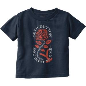 Brisco Brands Y Yellowstone Beth Dutton Rose Toddler Boy Girl T Shirt(Navy)
