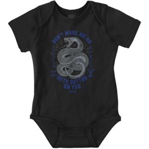 Brisco Brands Yellowstone Snake Beth Dutton On You Baby Romper Boys or Girls(Black)